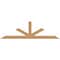 Ekena Millwork Saratoga Timber Gable Bracket, Western Red Cedar, 108"W x 31 1/2"H x 1 1/2"D x 5 1/2"F, 7/12 Pitch GBW108X31X0206SAR00SWR - alternate 1